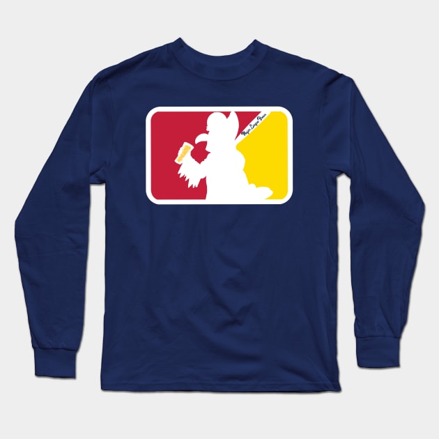 Fredbird Mascot Major League Brews Long Sleeve T-Shirt by Major League Brews 